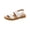 Ivory, variant on Womens Leah  Casual Leather Strappy Sandals