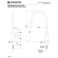 thumbnail image 2 of Kingston Brass KSAG8197DL Concord Single-Handle 1-Hole Deck Mount Water Filtration Faucet in Brushed Brass, 2 of 4