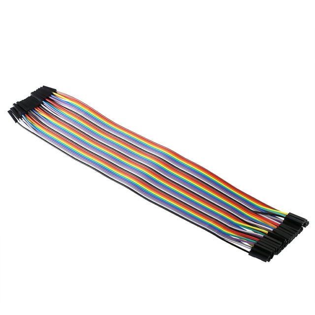 paño para pulir relojes, 5 piezas, limpieza y pulido de relojes, paño de limpieza para relojes, paño para lentes, instalación sin esfuerzo — cable jumper hembra a macho de 40 pines en cinta plana multicolor con conectores negros en ambos extremos, paso 2.54 mm por pin y longitud 30 cm; adecuado para prototipos, conexión de módulos y pruebas en placas electrónicas.
