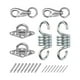 thumbnail image 3 of gancho para hamaca colgante para hamaca, , placa de diamante con tornillos y anclajes, acero inoxidable 304 para columpios, sillas, correas de , 2 uds ojo de almohadilla, 3 of 9