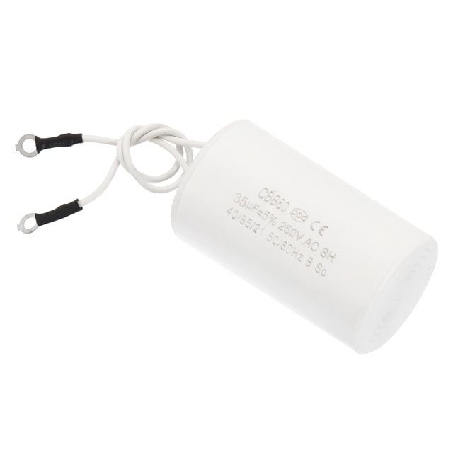 Capacitor de arranque CBB60 35uF, 1 paquete AC250V 2 cables 50/60Hz cilindro 1.52 x 2.73 pulgadas