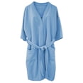 thumbnail image 1 of Bata de Baño MELOCOTTON Lisa Azul Cielo Unitalla Unisex 100% Algodón, 1 of 4