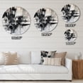 thumbnail image 4 of Designart "Exploring Black Marble s Depths III" Modern Geometric Metal Round Wall Art Prints, 4 of 5