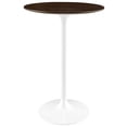 thumbnail image 2 of Modway Lippa 28" Round Wood Grain Bar Table in White Cherry Walnut, 2 of 7
