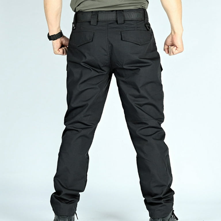 Tactical pants waterproof ripstop outdoor cargo work pants with elastic waist best sale