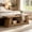 Dark Brown, variant on Fnova 63 Inch Modern Wooden Entryway Bench, Narrow Storage Bench with Open Shelf for Living Room Bedroom Hallway Entryway