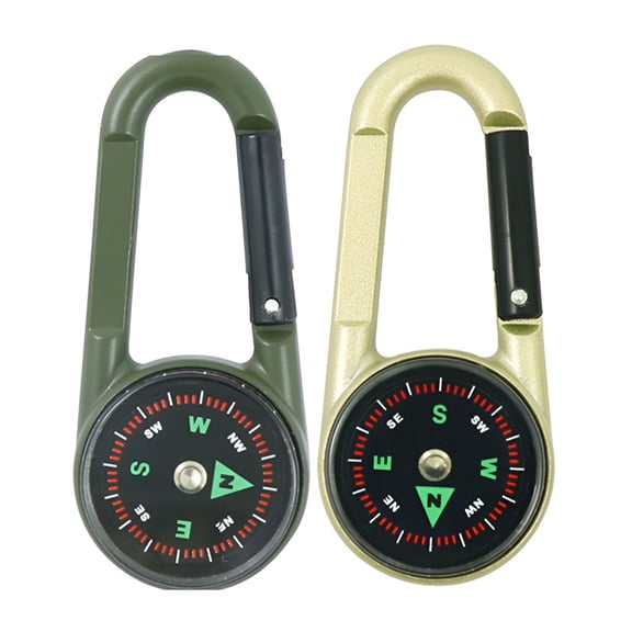GJX 2Pcs Compass Hiking Survival,Fast Positioning Compass for Kids,All-Weather Use Military Gear,Colormixing1