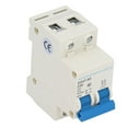 thumbnail image 1 of DZ47-63 C40 2P Miniature Circuit Breaker, 40A 400V AC, PA66 Flame-Retardant Shell, DIN Rail Mountable, Compact Modular Design for Overload/Short Circuit Protection in Office & Residential Lighting, 1 of 7