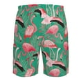 thumbnail image 6 of Naloa Tropical Flamingo Men's Beach Shorts, Surfing shorts, Swim trunks, Quick Dry Swim Trunks for Surfing Beach Fun - 3X-Large, 6 of 9