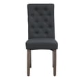 thumbnail image 4 of Set 2 Sillas De Comedor De Tela De Lino Toledo Negro, 4 of 7