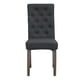 thumbnail image 4 of Set 2 Sillas De Comedor De Tela De Lino Toledo Negro, 4 of 7