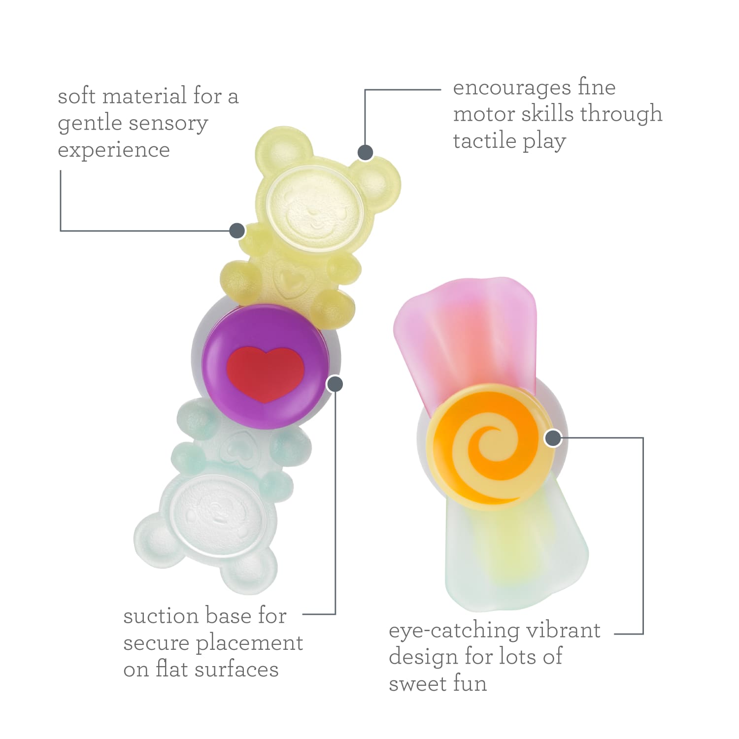 Infantino Sweet Treat Spinners Baby Teether with Suction Base photo 5