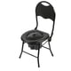 thumbnail image 1 of Silla de baño plegable para personas mayores, estable, multifunción, móvil, de alta resistencia, para niños con discapacidad y mujeres embarazadas, color negro (silla y barril), 1 of 7