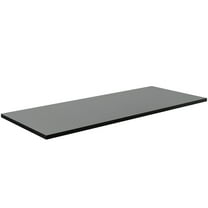 VIVO Black 55" x 24" Square Corner Table Top for Standing Desk Frames