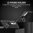 thumbnail image 3 of Phone Case for Samsung Galaxy S22 Ultra Case, S22 Ultra Phone Case Built in 360 Rotating Ring Stand, Luxury Heavy Duty Armor Hard PC Soft TPU Slim Phone Case for Samsung Galaxy S22 Ultra - Black, 3 of 10
