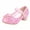 Pink, variant on Ulitacool Shoes For Girls 27 Kids Baby Pearl Crystal Bling Bowknot Princess Shoes Sandals Soft Dailywear Blue