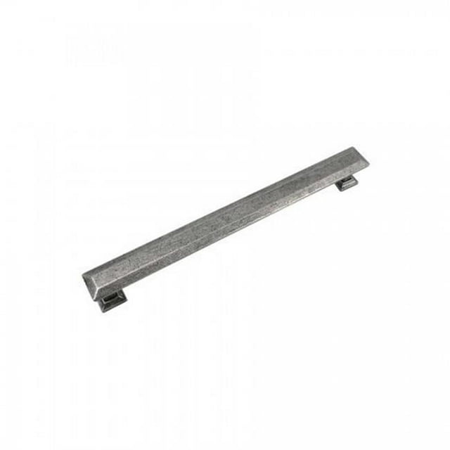 Strategic Brands 83864 8 in. Distressed Pewter Poise Cabinet Pull with Back Plate