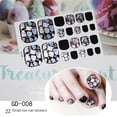 thumbnail image 5 of Toe Nail Stickers Full Nail Wraps Toenail Polish Strips Self Adhesive Toes Sticker Nail Polish Gel Toenails Stickers, 5 of 20