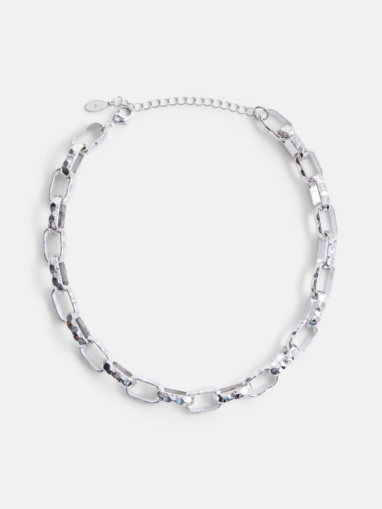Scenario Women's Rhodium-Tone Chunky Twist Chain Necklace photo 1