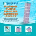 thumbnail image 2 of Hurricane 4 Pack HF8418-01P Platinum Purple Spa Filter Cartridge Replacement, 2 of 7