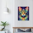 thumbnail image 3 of Nawypu Colorful Cat American Shorthair Cute Cat Animals Abstract Art Canvas Poster Bedroom Decor Sports Landscape Office Room Decor Gift,Canvas Poster Wall Art Decor Print Picture, 3 of 4