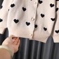thumbnail image 5 of Esaierr Kids Baby Girl Love Cardigan for Toddler Sweater for 12M -7T Long Sleeve Button Knit Cotton Sweater Spring Autumn Girl Cardigan, 5 of 5