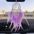 thumbnail image 1 of Colgante de piedra de cristal para coche, exquisita decoración para coche, atrapasueños de plumas, carillones de viento, espejo retrovisor, accesorios para coche, 1 of 6