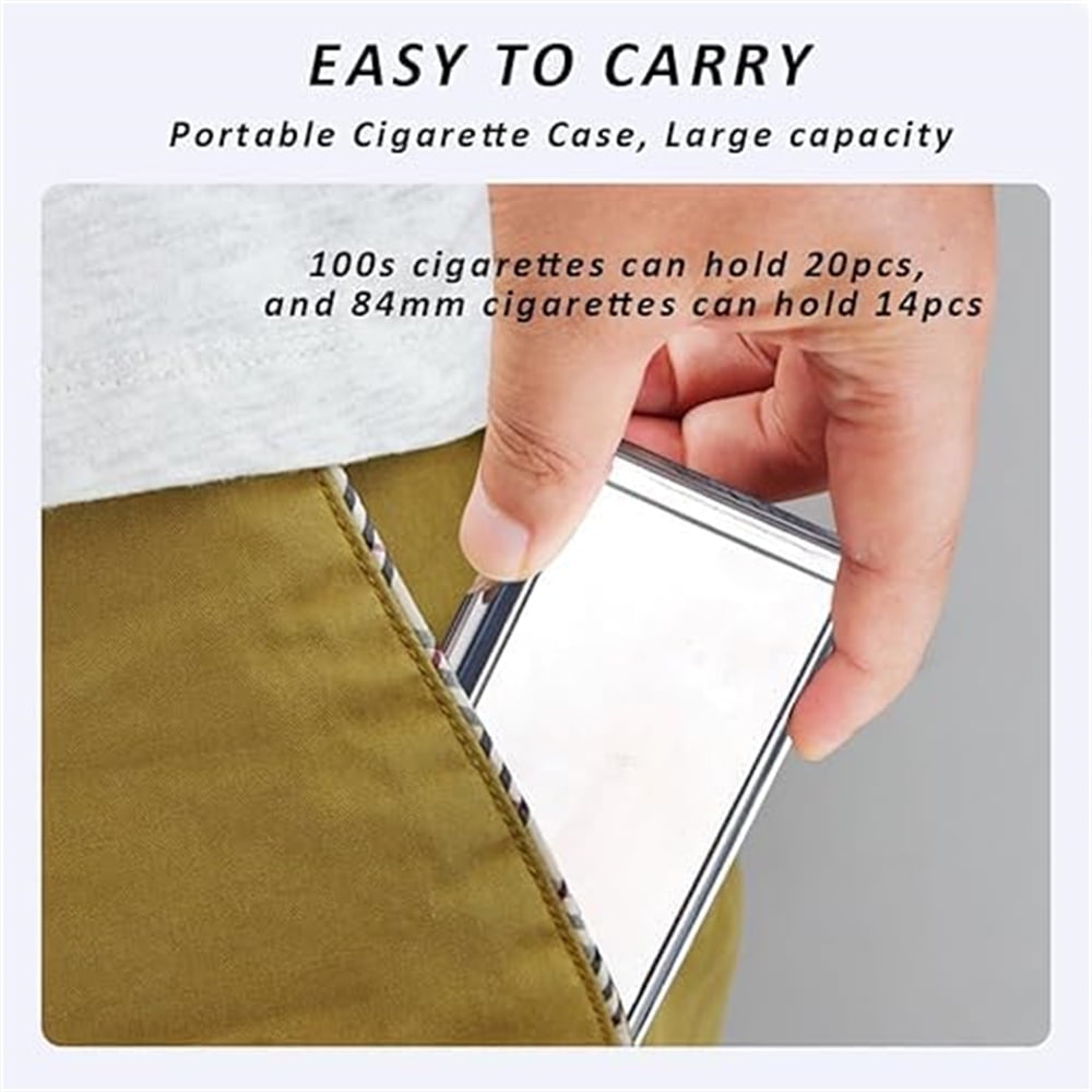 10pcs Sublimation Blank Metal Cigarette Case DIY Print Portable Double Sided Spring Clip Holder Box