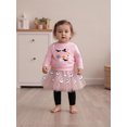 thumbnail image 4 of RUINIXCW Kids Toddler Baby Girl Halloween Outfit Little Baby Girl Spring Fall Clothes Long Sleeve Sweatshirt Top and Ghost Print Mesh Tutu Skirt Set, 4 of 9