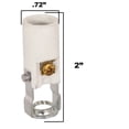 thumbnail image 2 of B&P Lamp® 2 Inch Height, High Heat, Keyless Porcelain Candelabra E12 Socket, Tapped 1/8 IP, 2 of 2