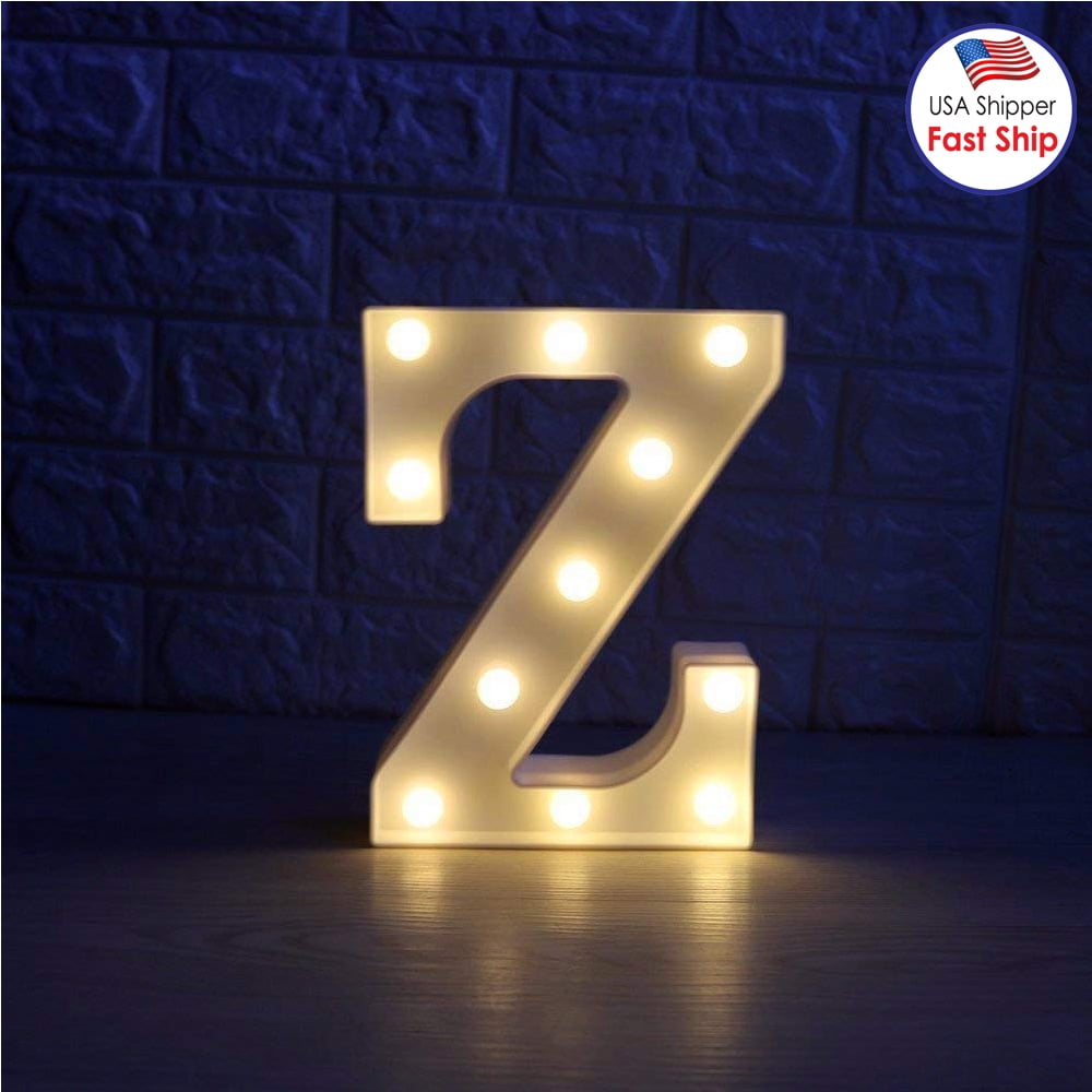 Details about   Alphabet Letter LED Marquee Sign Lamp Wedding Party Decoration Night Light 