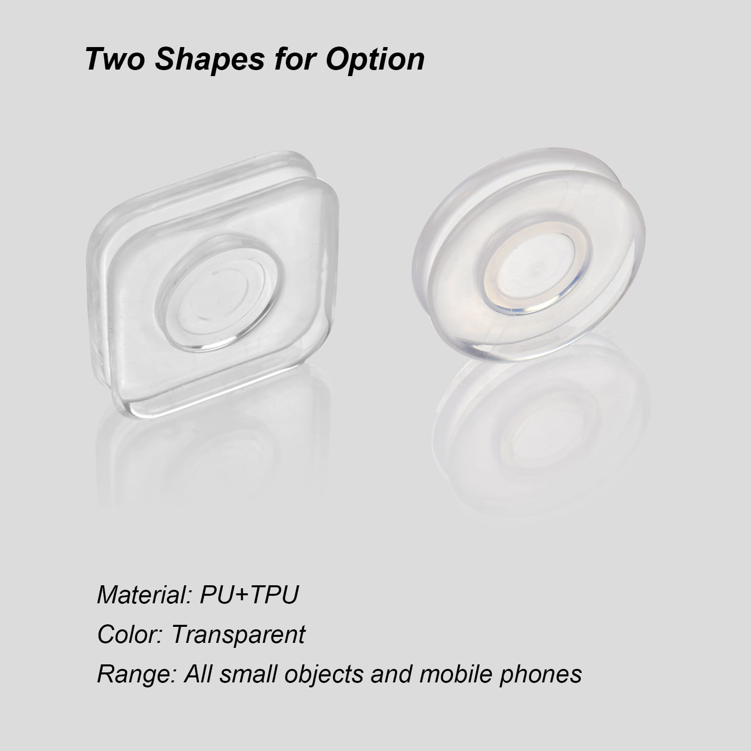 Nano Rubber Pad Mobile Phone Holder Sticker Universal Phone Car Bracket No Trace Multi-Function Fixate Gel Pad（2PCS）