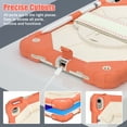 thumbnail image 5 of ELEHOLD Rugged Hybrid Case for iPad 10th Gen 10.9" 2022,with Built-in Kickstand 360° Rotating Handstrap Pencil Holder Crossbody Shoulder Strap Shockproof Heavy Duty Case for iPad 10th,Orange/Beige, 5 of 8