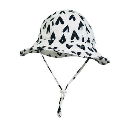 

Baby Hat Love Prints Outdoor Adjustable Swim Hat White