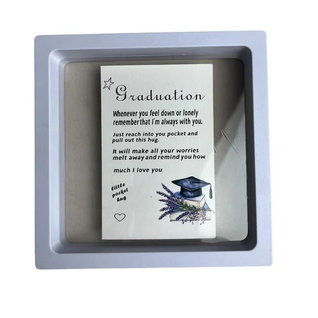 Pocket Hug Card For Graduation, Congrat Grads Pocket Hug Back Card, Blank Backing Token, Pocket Hug For Pocket Card Hug J4F9