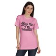 thumbnail image 1 of Inkmeso Embrasse-Moi Je Suis Vaccinée T-shirt Drôle Pro-Vaccin à Col Rond pour Femmes-RQ, 1 of 8