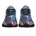 thumbnail image 5 of Happy 4th Of July Patriotic Dog German Shepherd American flag Shoes Sneakers Black Size 10, 5 of 7