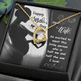 thumbnail image 5 of To My Wife Little Person Half of Me Forever Necklace w Message Card, 5 of 20