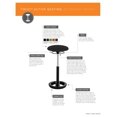 thumbnail image 4 of Scranton & Co 32" Backless Drafting Chair in Black Vinyl, 4 of 4