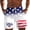 M17 White, variant on Tfken 4Th Of July Summer Shorts For Men 250Th Anniversary America Independence Day Drawstring Star Print Shorts With Pockets Patriotic Male Trendy Clothes White