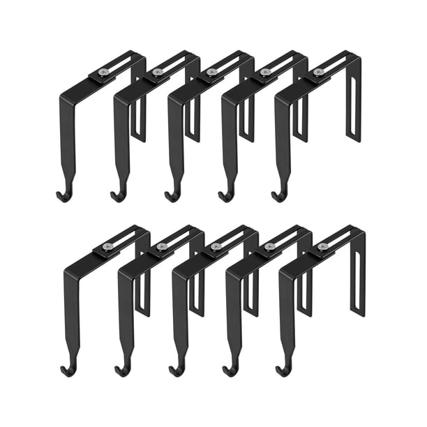 10 piezas perchas para cubículos, perchas divisorias, accesorios prácticos de hierro, ganchos para fotos, perchas para espejo, bolsa, sombrero,