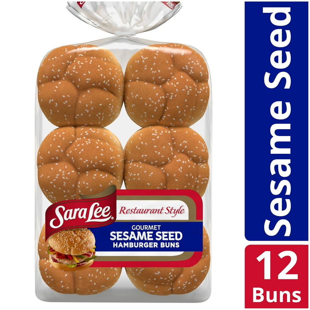 Sara Lee Restaurant Style Sesame Seed Hamburger Buns, 12 count