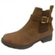 thumbnail image 1 of NECHOLOGY Botas Mujer Adulto Femenino Zapatos Botines mujer Botines de mujer clásicos, versátiles, color , con hebilla elástica, cremallera lateral, botas cómodas de tacón bajo planas (Brown, 7), 1 of 6