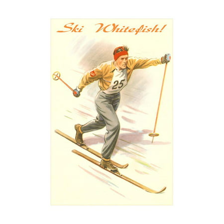 Ski Whitefish, Old-Fashioned Cross Country Print Wall
