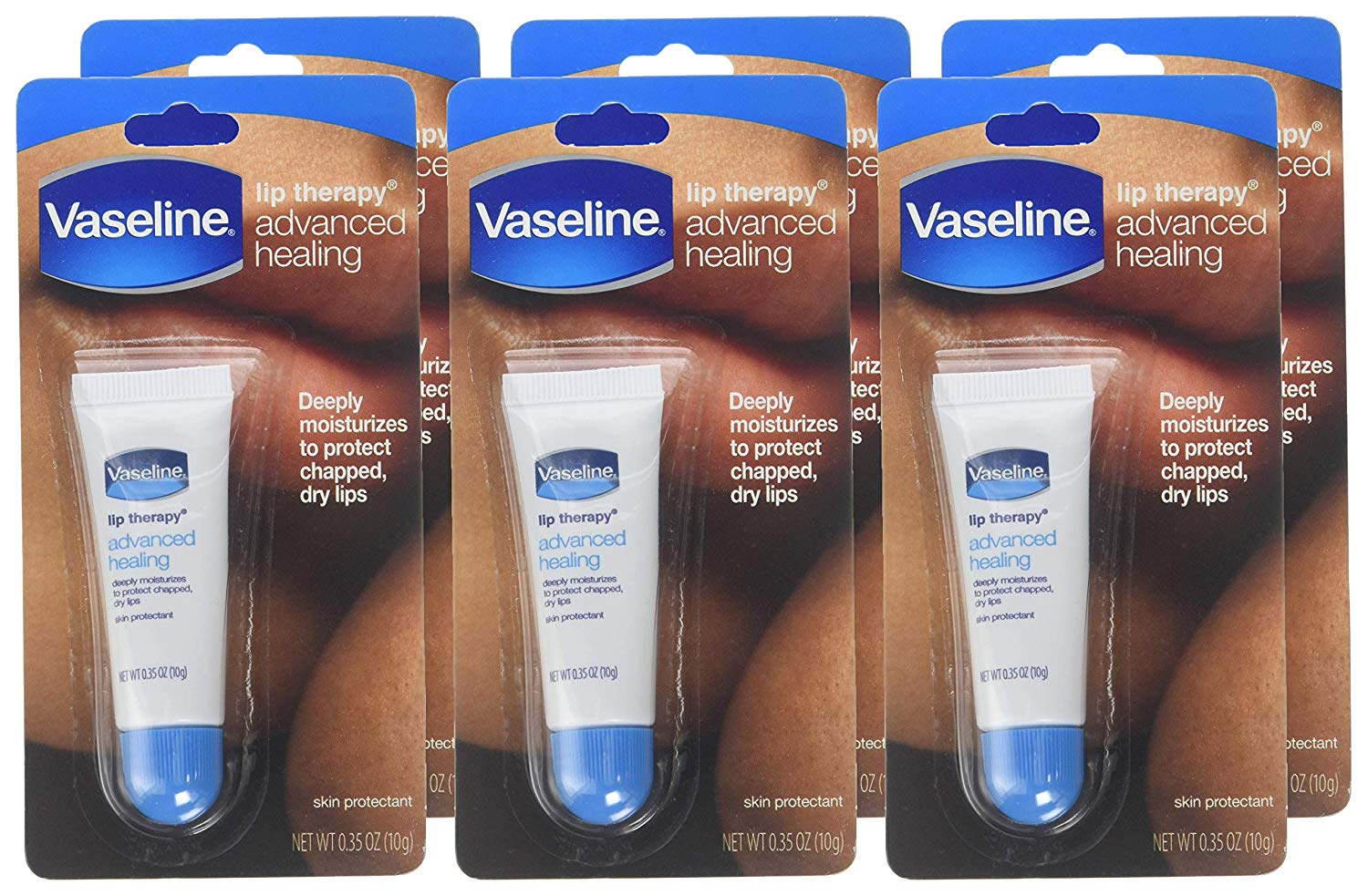 Vaseline Lip Therapy Reg .35 oz. (Set of 6)