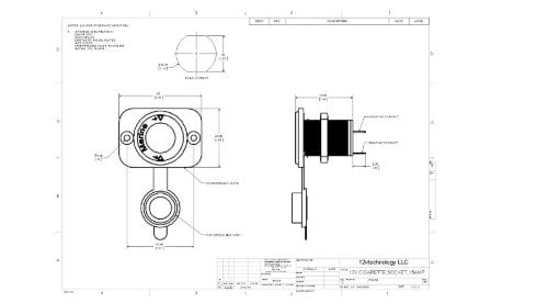 12 Volt Accessory Lighter Socket and Locking Plug Motorcycle Marine S+//lplg