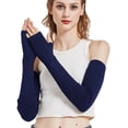 thumbnail image 1 of ORUYROP Gants Longs Sans Doigts en Mélange de Laine Réchauffe-Bras d'Hiver, 1 of 3