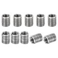 thumbnail image 1 of SHIYOU-adaptateurs de Fil Manchon Réducteur Écrou, 10 Pcs M10*1.5 Mâle à M8*1.25 Femelle Insert de Réparation Écrou Réducteur Conversion Attache en Acier Inoxydable 12mm, 1 of 4