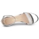 thumbnail image 5 of Sandalias de Tacón Grueso con Purpurina y Correa de tobillo para Mujer Allegra K Plata 39, 5 of 7