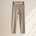 thumbnail image 6 of Cowsor Kids Boys Girls Spring Fall Solid Elastic Waist Casual Sports Lounge Pants Soft Base Layer Comfort Long Trousers For 3-15 Years Old, 6 of 6